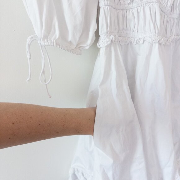 For Love and Lemons Jackson White Mini Dress Size S - Picture 8 of 12